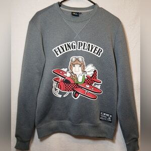 MLB Young  Collection Sweatshirt Flying Player Size Medium Gray